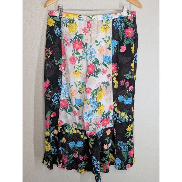 NWT BETSEY JOHNSON Tank Culotte Pants Pajama Set Sz L Floral Print Flowy Boho - Picture 4 of 13